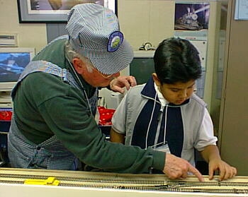 photo of students working on layout